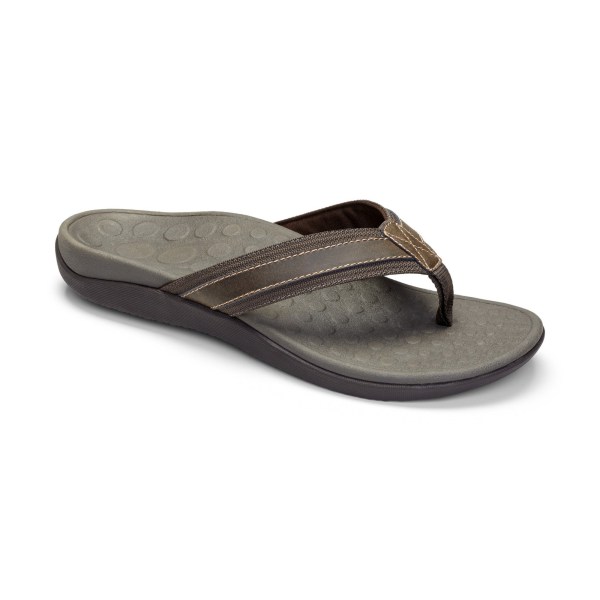 Vionic Sandals Ireland - Tide Toe Post Sandal Brown - Mens Shoes In Store | PROTS-2176